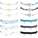 12PCS Women's Beach Turtle/Coin/Heart Ankle Bracelets Waterproof Rope Boho Layered Beach Adjustable Chain Anklet Friendship Gift 12PCS Women's Beach Turtle/Coin/Heart Ankle Bracelets Waterproof Rope Boho Layered Beach Adjustable Chain Anklet Friendship Gift